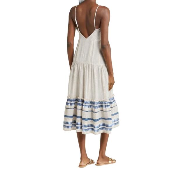 Veronica Beard dress Abilene tie detail cotton blend cover up X-Large XL - Picture 11 of 11